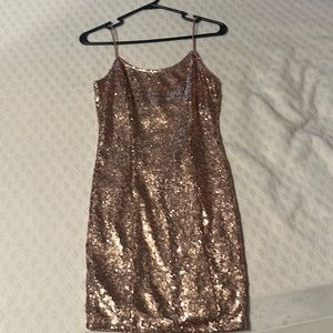 rose gold formal dress